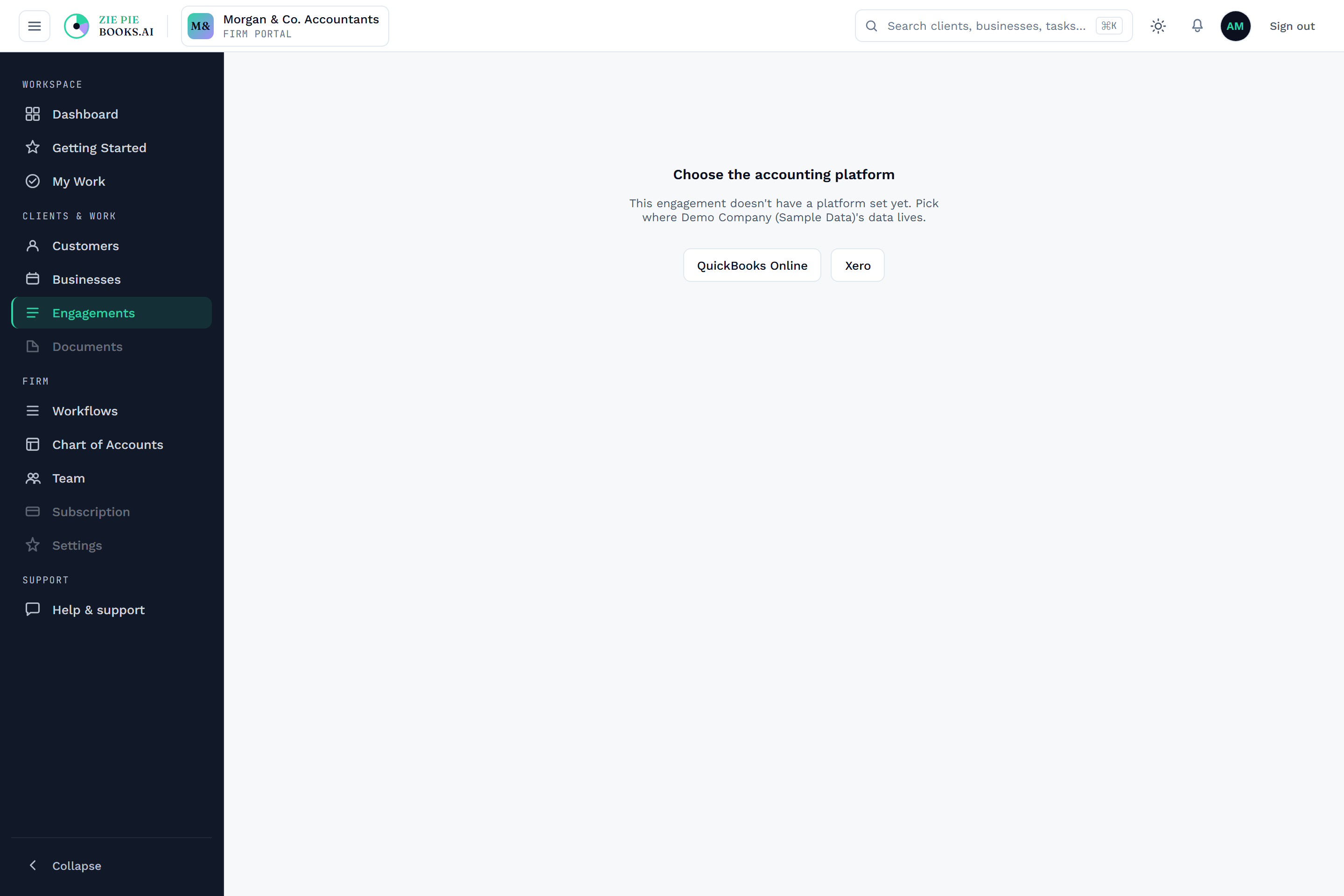 Migration from QuickBooks or Xero, carrying forward clean opening balances.